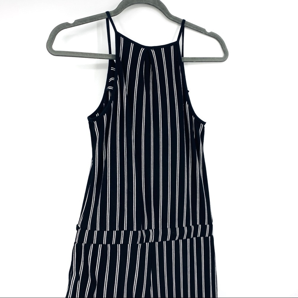Ethereal Striped Jersey Strap Casual Jumpsuit Small Jumper - Picture 3 of 13